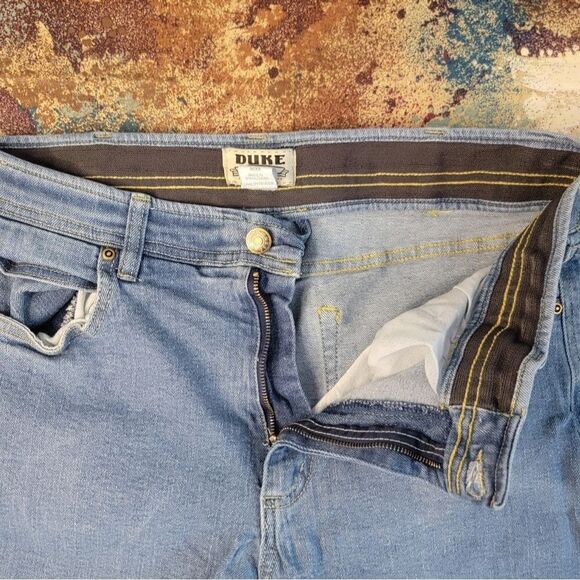 Duke Haband Mens Relaxed Fit Denim Blue Jeans Mens Size 36/XS - Picture 6 of 11